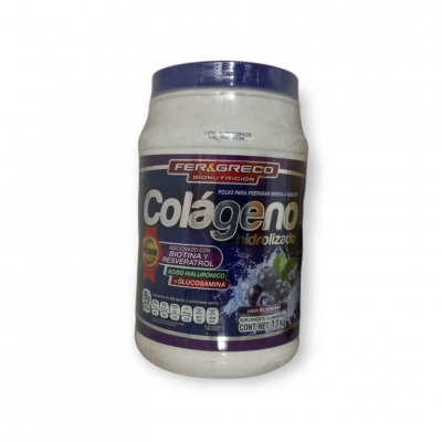 COLAGENO HIDROLIZADO SABOR BLUEBERRY. 1,100GRS FER&GRECO