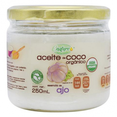 ACEITE DE COCO SAB AJO 250 ML E-NATURE