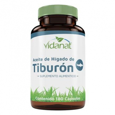 ACEITE DE HIGADO TIBURON 180 CAP VIDANAT