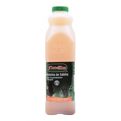 BEBIDA DE SABILA CUACHALALATE NOPAL 1 L FLOR DE ALOE