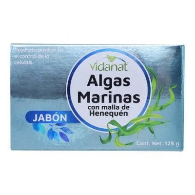 JABON DE ALGAS MARINAS CON MALLA DE HENEQUEN 125 G VIDANAT