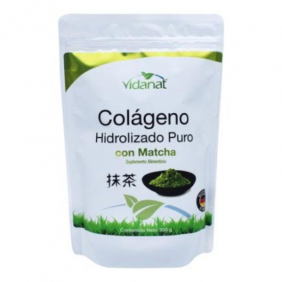 COLAGENO HIDROLIZADO PURO CON MATCHA 300 G VIDANAT