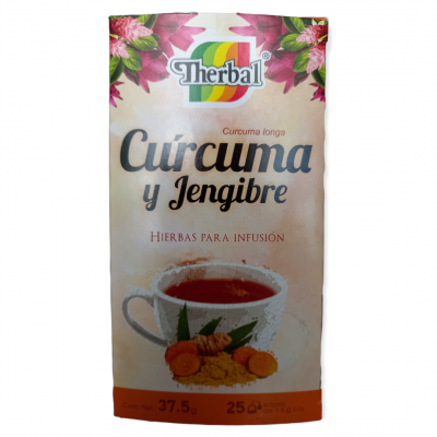 TE DE CURCUMA Y JENGIBRE 25 SOB THERBAL