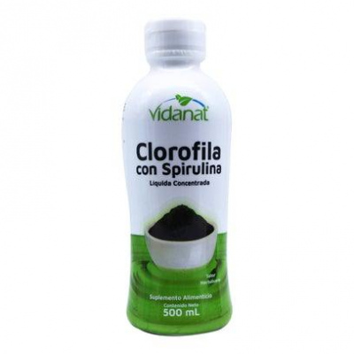 CLOROFILA CON SPIRULINA 500 ML VIDANAT