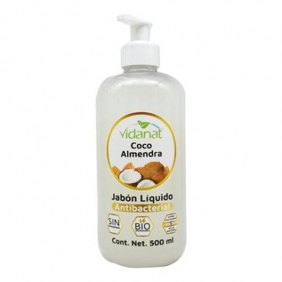 JABON ANTIBACTERIAL COCO ALMENDRA  500 ML VIDANAT