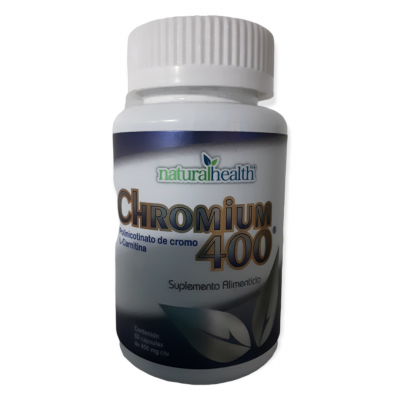 CHROMIUM 400 CON L CARNITINA 60 CAP NATURAL HEALTH