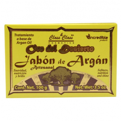 JABON DE ACEITE ARGAN 100 G INCREDIBLE PRODUCTS	