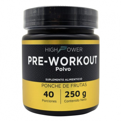 PREWORKOUT PONCHE DE FRUTAS 250 G HIGH POWER