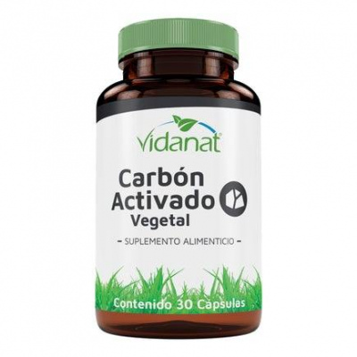 CARBON ACTIVADO VEGETAL 30 CAP VIDANAT